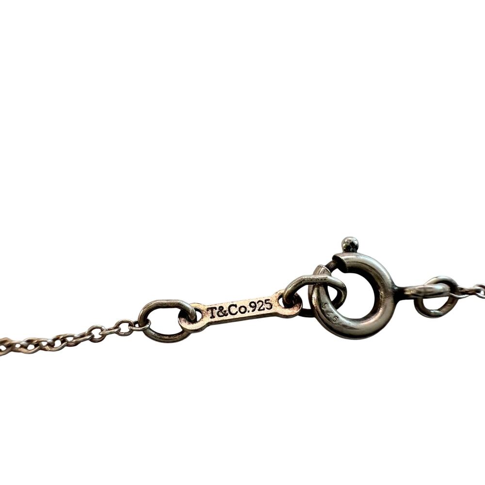 Tiffany and Co Elsa Peretti Cross Pendant Necklace in Sterling Silver (16") - Picture 2 of 16